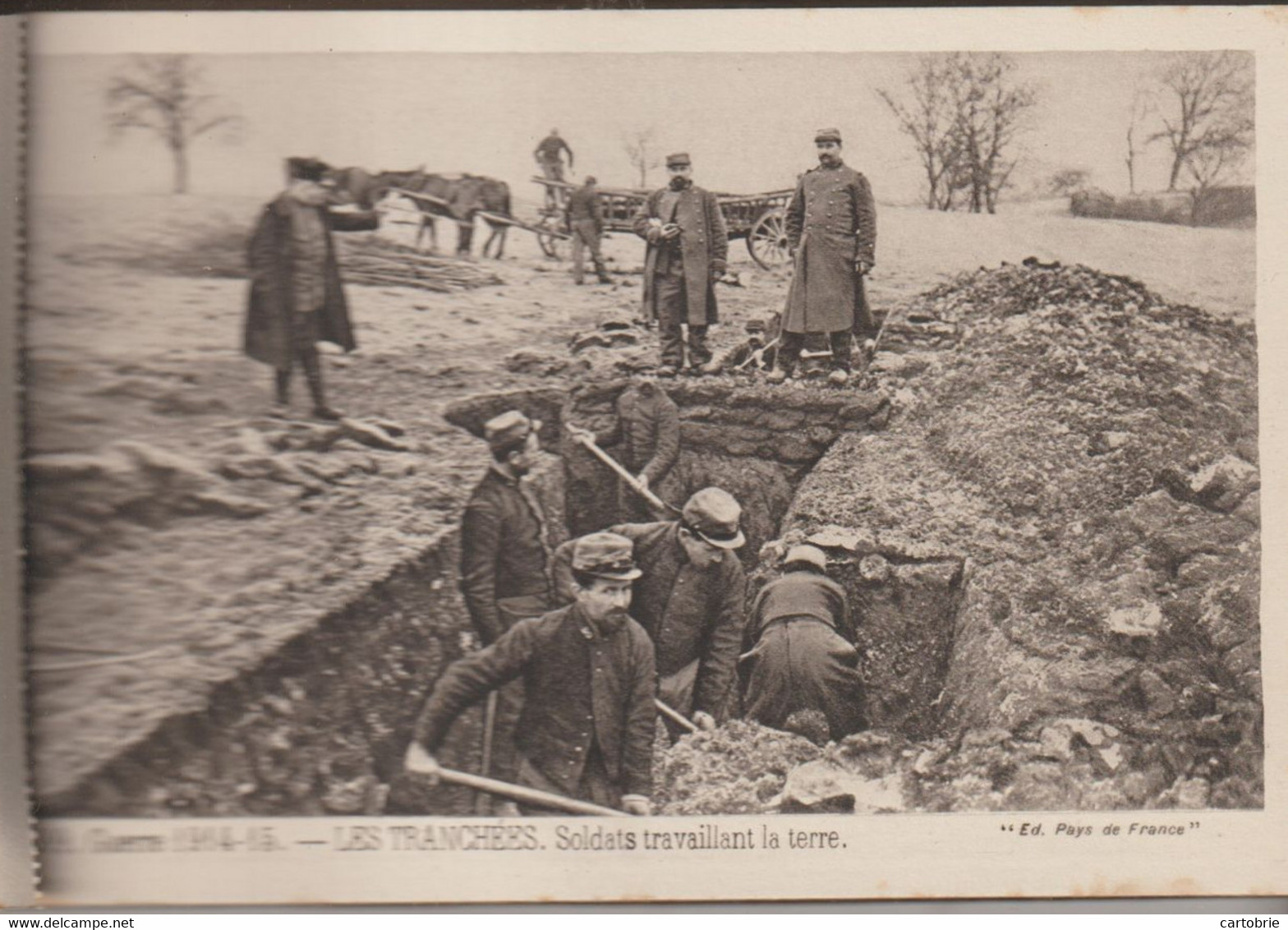 Guerre 1914-1918 - Le Pays De France - Album Carnet De 24 Cartes Postales Bien Animées - (tranchées) - Weltkrieg 1914-18