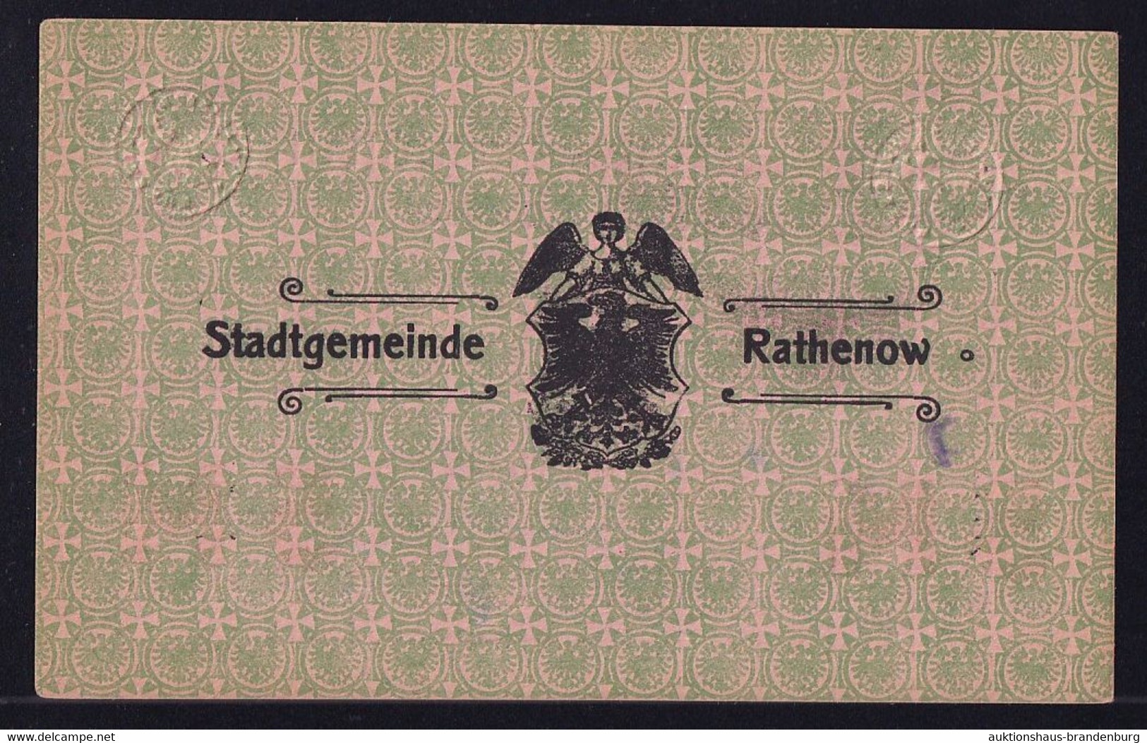 Rathenow: 12.11.1918 - Interimskassenschein - 5 Mark