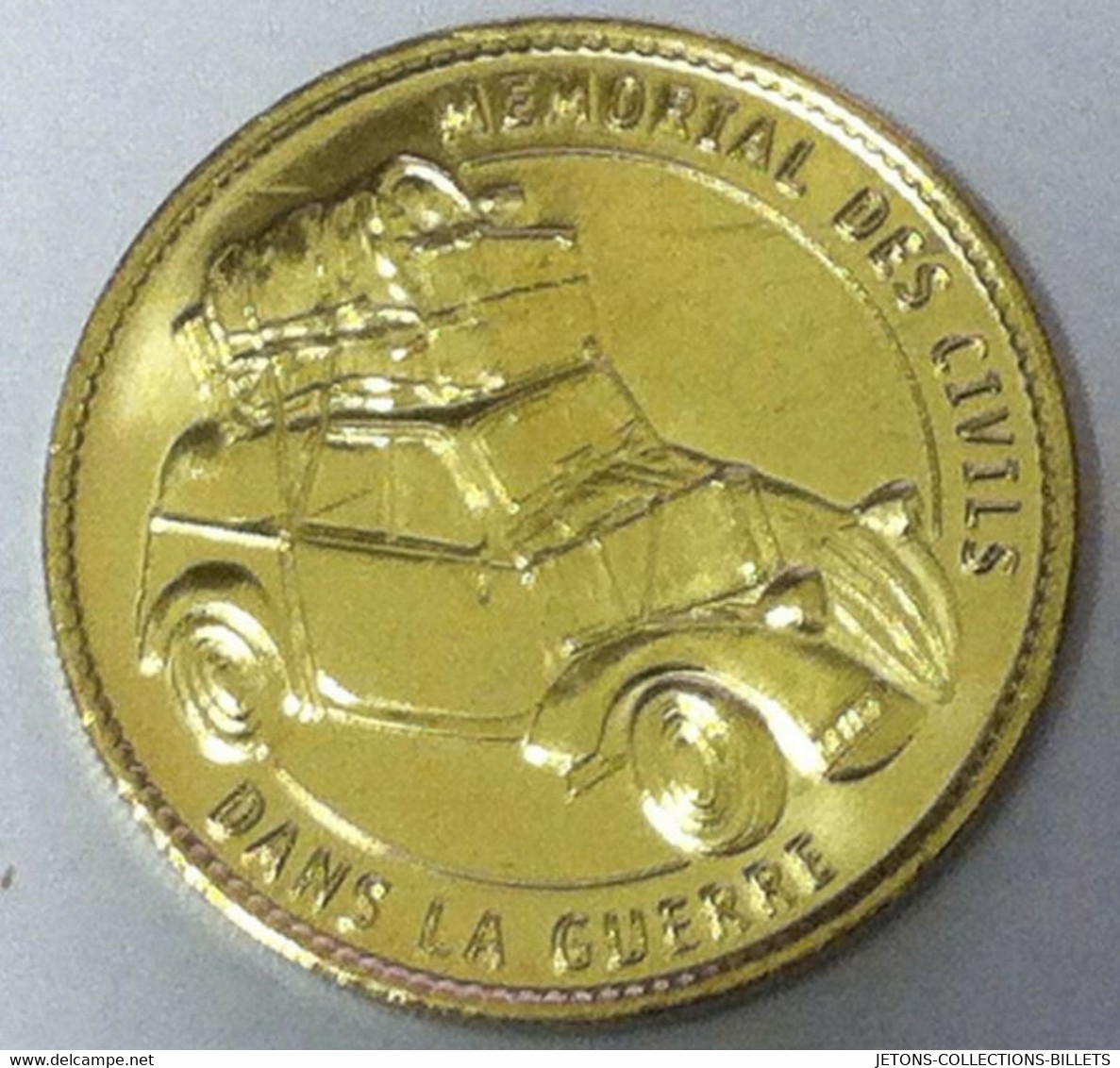 14 FALAISE MÉMORIAL DES CIVILS DANS LA GUERRE VOITURE CITROËN ? MÉDAILLE ARTHUS BERTRAND 2017 JETON MEDALS TOKENS COINS - 2017