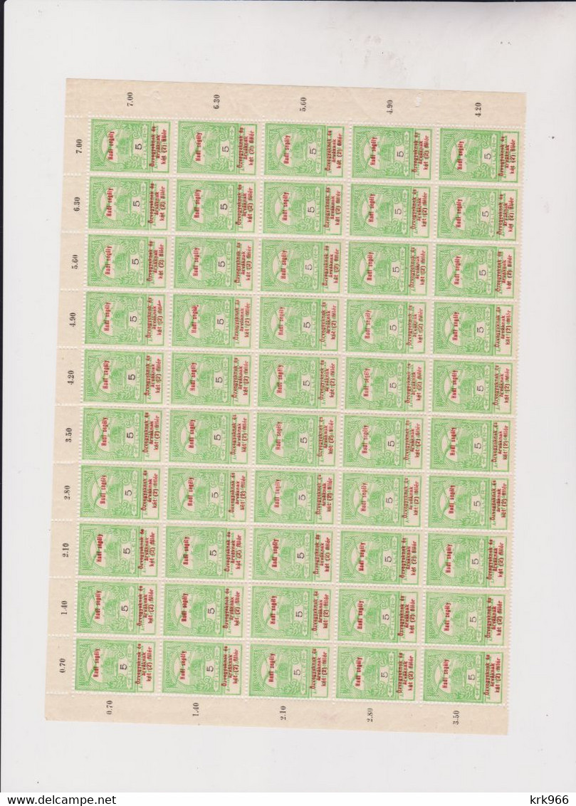 HUNGARY 1914 1 ,2,3,5,6,10,12,16 & 20 fil  nice accumulation   MNH