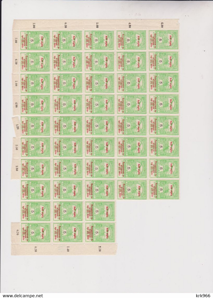 HUNGARY 1914 1 ,2,3,5,6,10,12,16 & 20 fil  nice accumulation   MNH