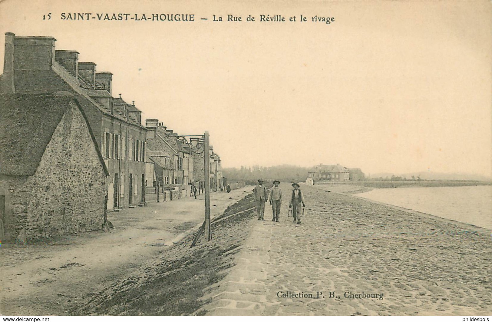 MANCHE  SAINT VAAST LA HOUGUE   Rue De Reville Et Le Rivage - Saint Vaast La Hougue