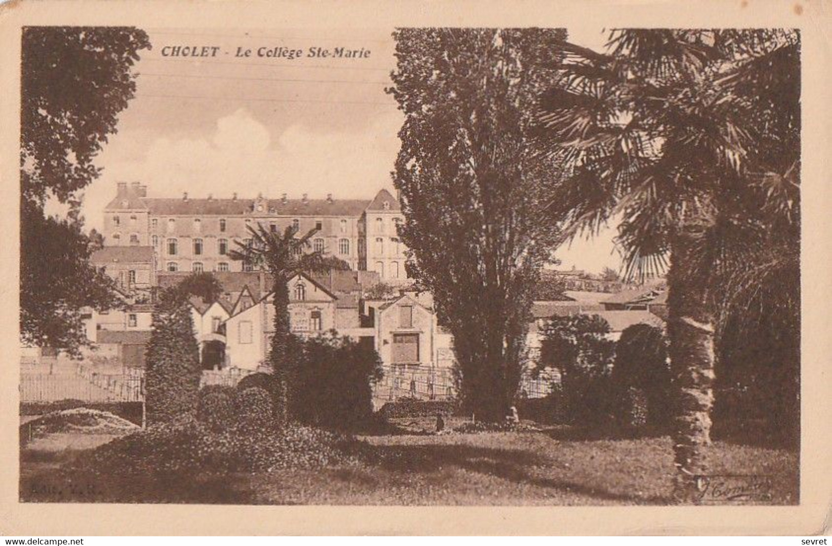 CHOLET. - Le Collège Ste-Marie. Carte RARE - Cholet