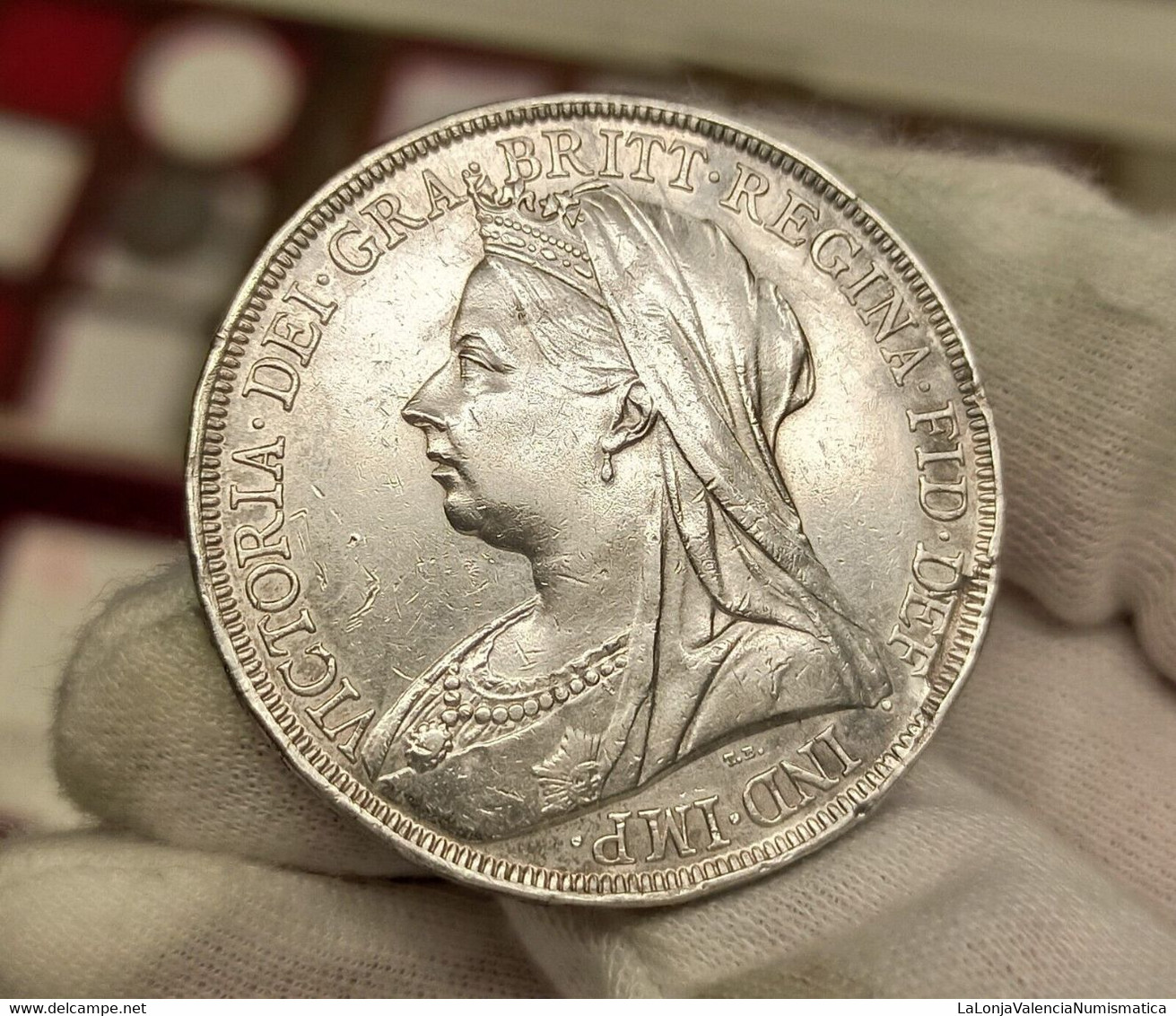 Great Britain Gran Bretaña 1 Crown Victoria 1894 Km 783 Plata - Sonstige & Ohne Zuordnung