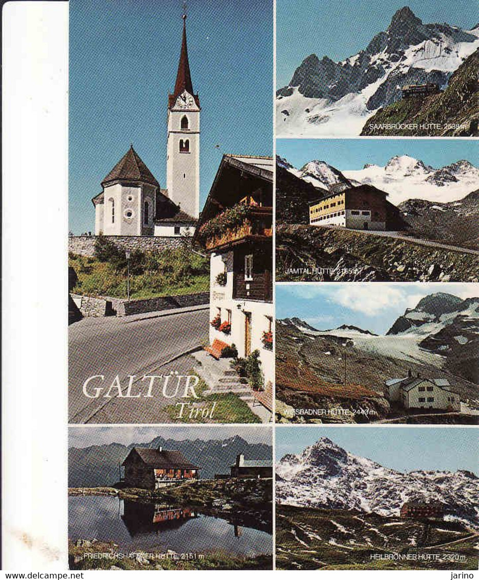 Austria, Tirol, Galtur, Hüttes - Helbronner, Wiesbadner, Jamtal, Saarbrucker, Friedrichshafener Used 1984 - Galtür