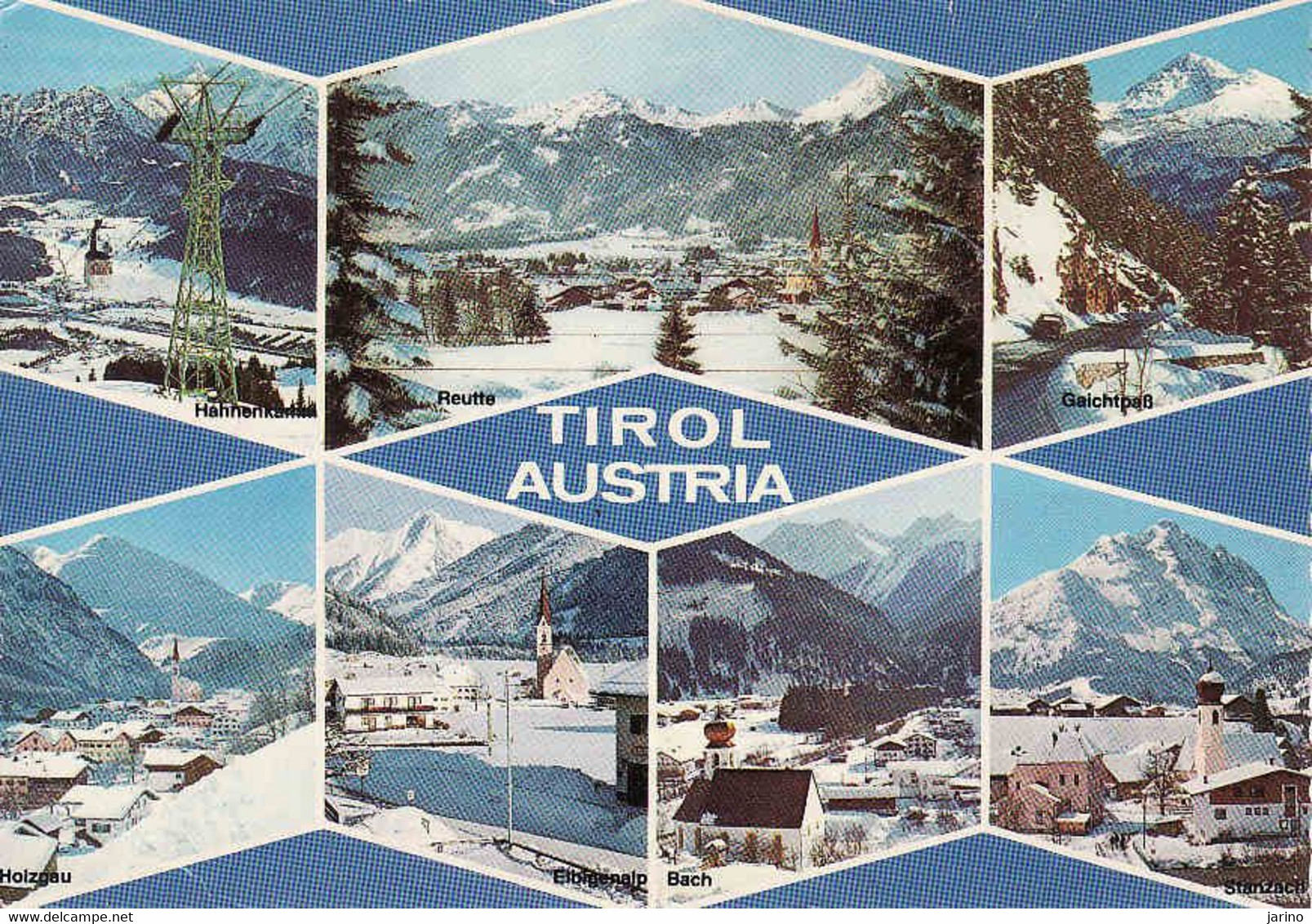 Austria, Tirol, Elbigenalp, Bach, Stanzach, Gaichtpass, Hahnenkamm, Holzgau,... Used 1981 - Galtür