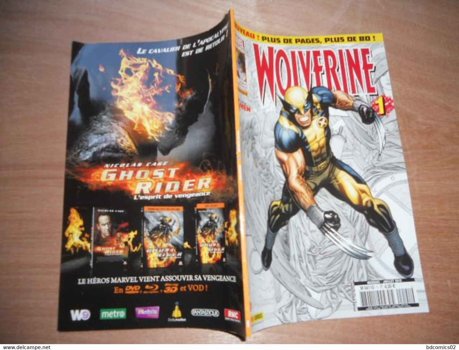 Wolverine N° 1 Juillet 2012 Rayon D'espoir Marvel Panini Juillet 2012 TTBE - Volverine