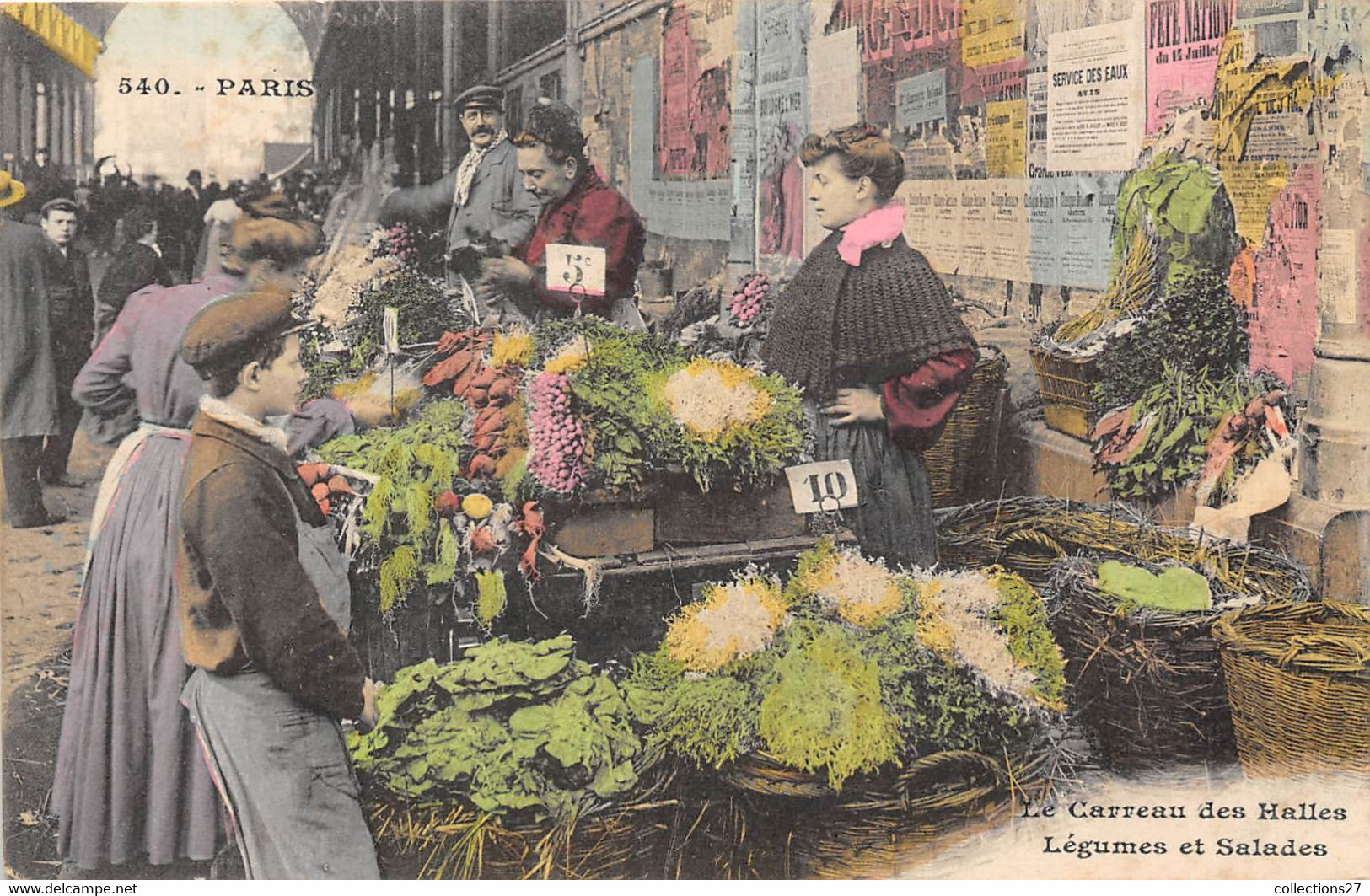 PARIS-75001-LE CARREAU DES HALLES LEGUMES ET SALADES - Arrondissement: 01