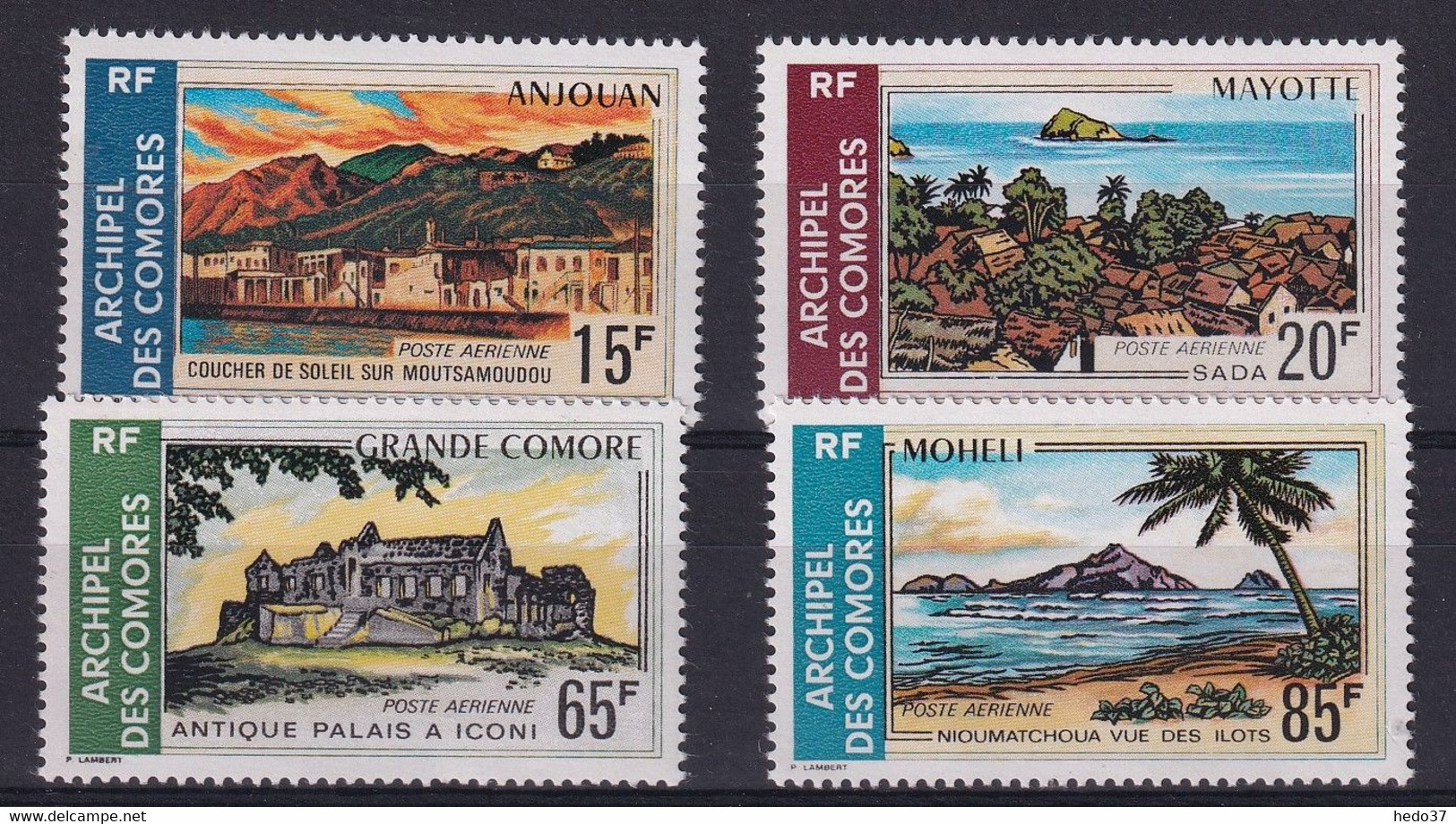 Comores Poste Aérienne N°32/35 - Neuf * Avec Charnière - TB - Luchtpost