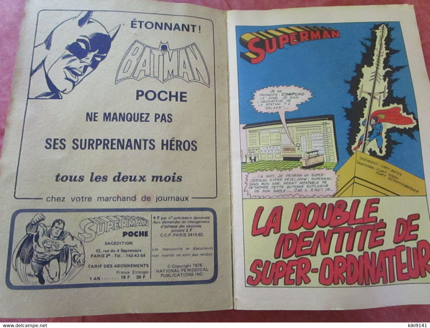 POCHEZ N°1 - La Double Identité De SUPER-ORDINATEUR (66 Pages) - Superman