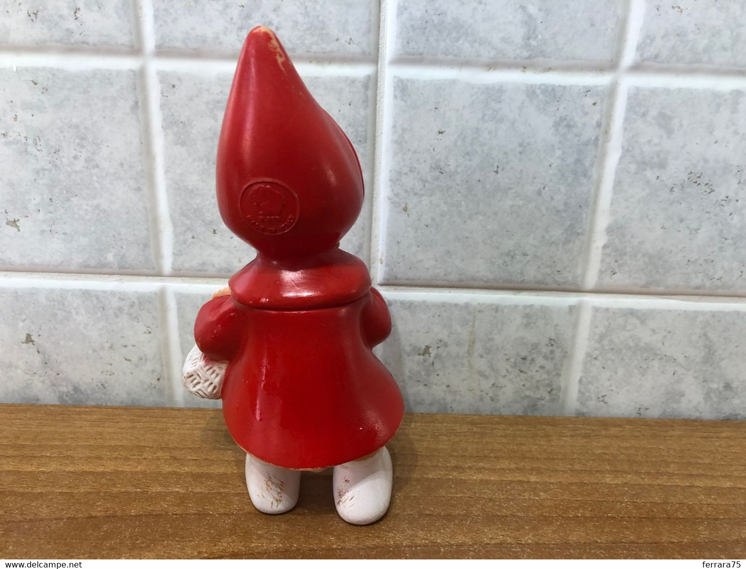 Raro Pupazzo Gomma Cappuccetto Rosso Ledra Plastic Walt Disney Anni 60 - Autres & Non Classés