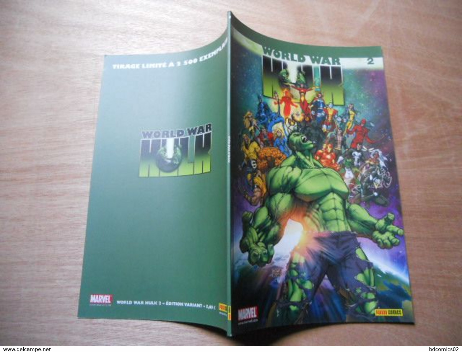 World War Hulk Variant Cover N°2 Michael Turner Tirage Limité à 2500 Ex Marvel Panini TTBE - Hulk