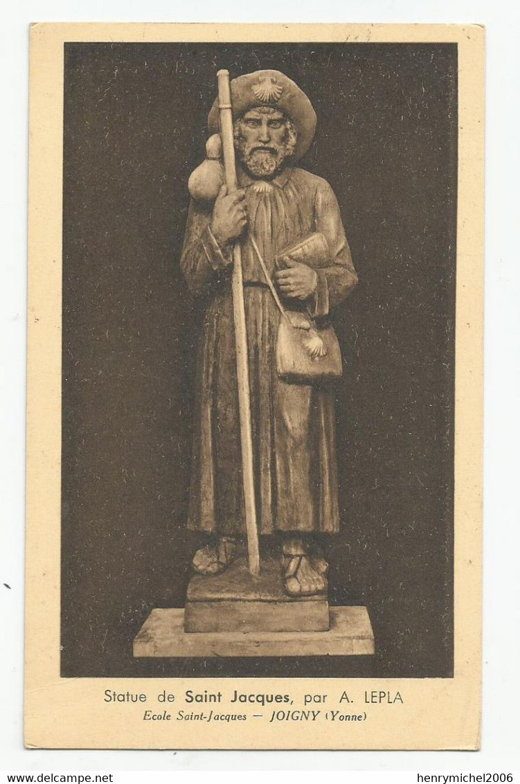 89 Yonne Joigny Statue De L'église Saint Jacques Par Lepla - Joigny