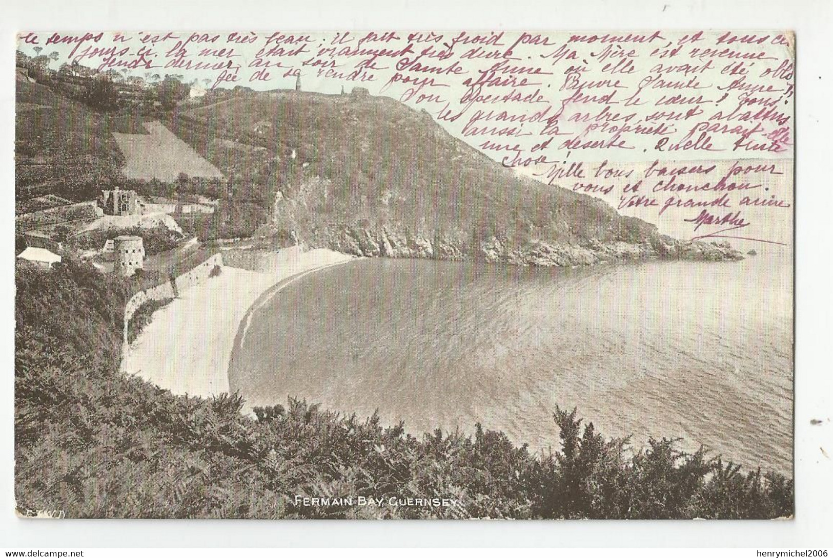Royaume Uni - Ile De La Manche Guernsey Fermain Bay  1909 - Guernsey