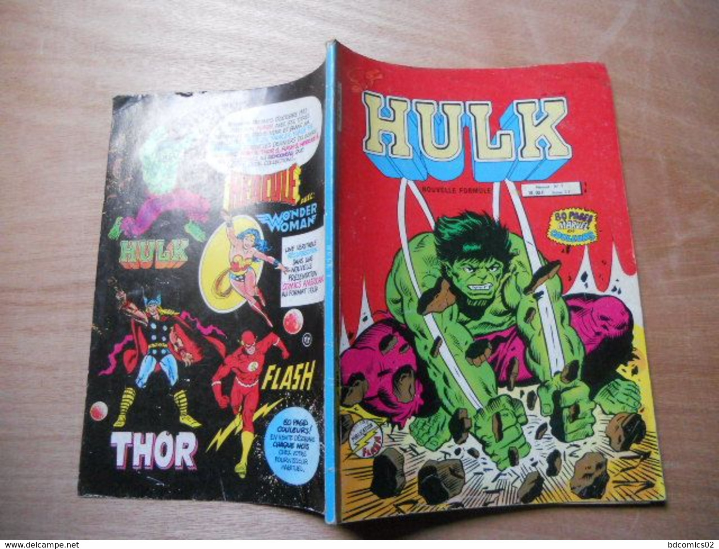 Hulk N°1 Aredit  Publication Flash - Le Chercheur Des Etoiles -1983 / C1 - Hulk