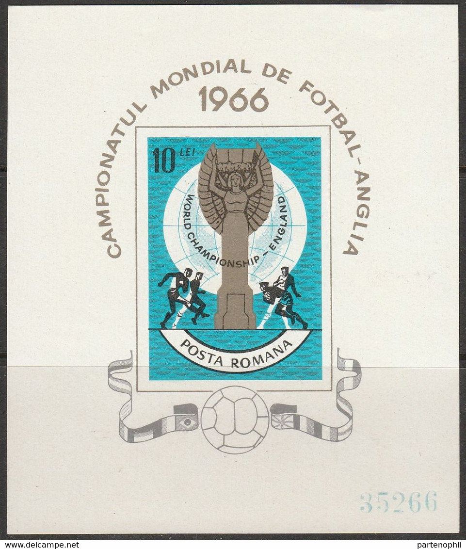 Romania 1966 - World Cup Football Set MNH - 1966 – England