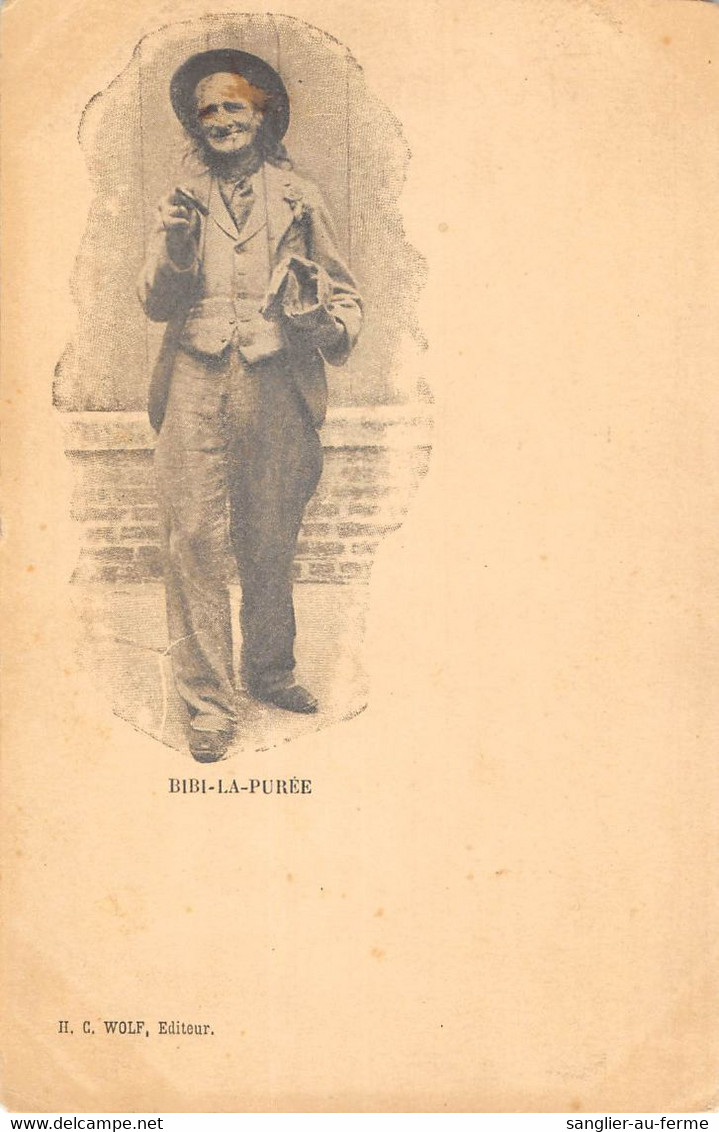 CPA 75 PARIS BIBI LA PUREE (ANDRE SALIS SCULPTEUR DE TALENT SECRETAIRE DE VERLAINE MORT EN 1903 - Andere & Zonder Classificatie