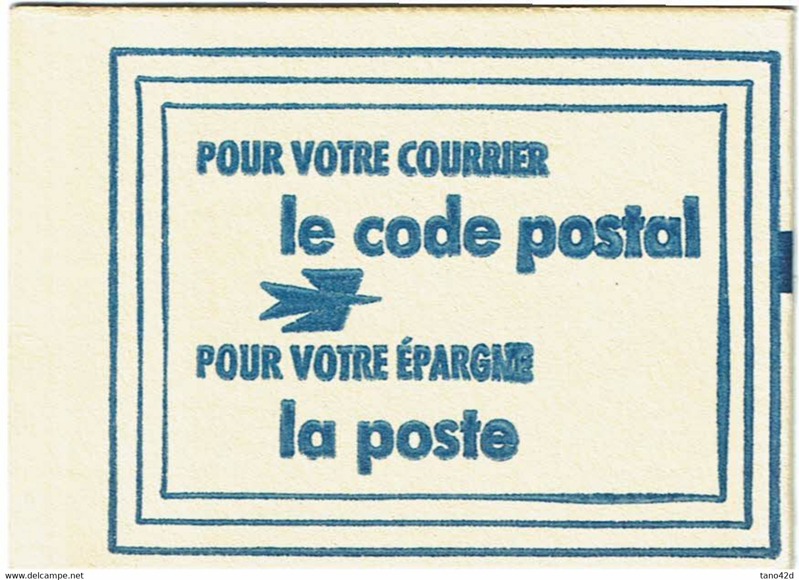 CTN80F - FRANCE CARNET "CODE POSTAL" VILLE DE BORDEAUX (NEUTRE) - Carnets