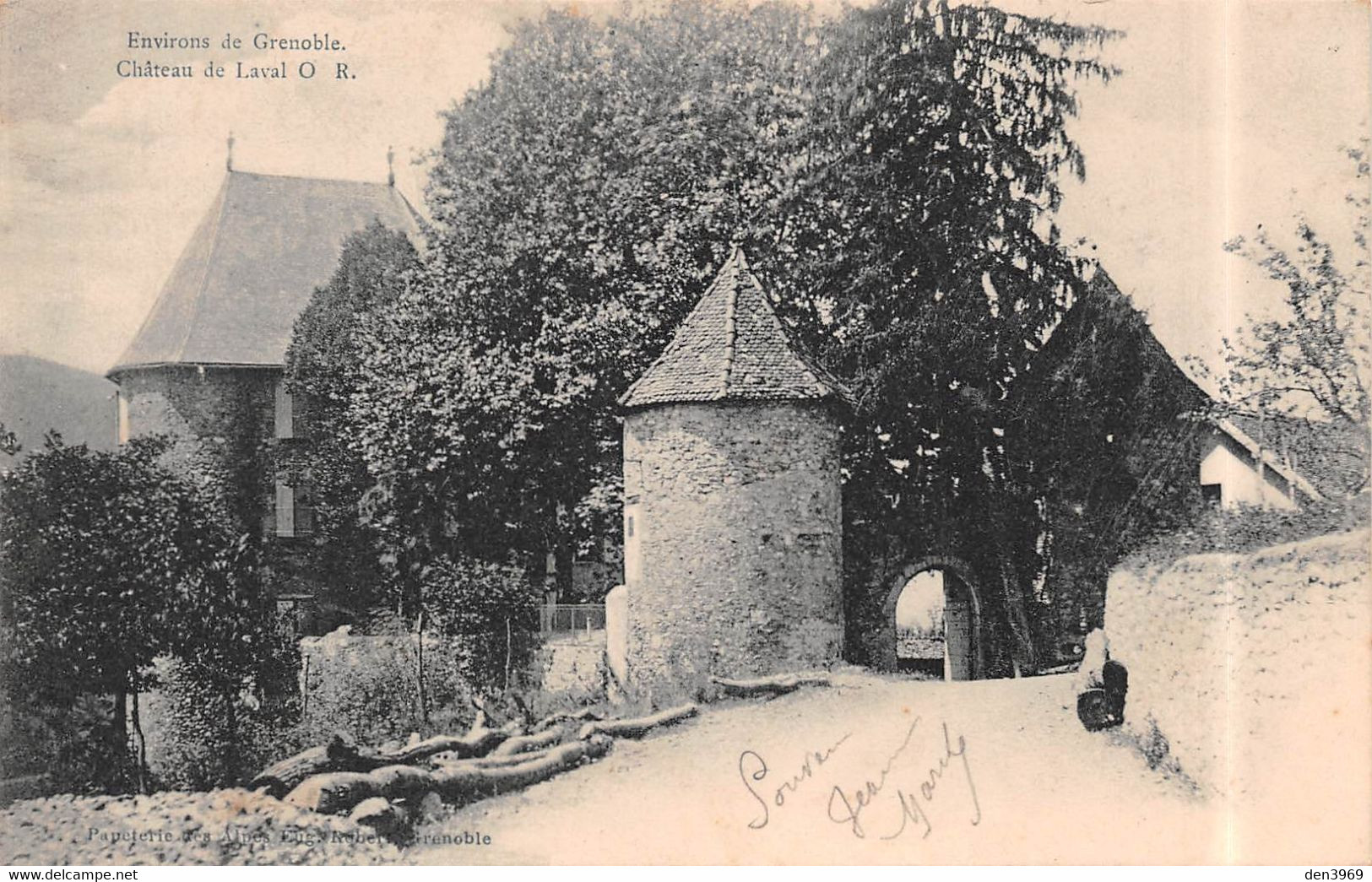 Château De LAVAL (Isère) - Environs De Grenoble - Précurseur Voyagé 1904 - Laval