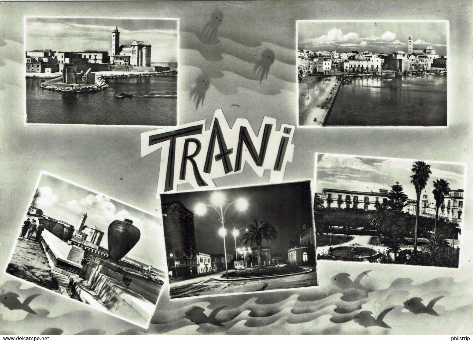 TRANI (BT) - Vedutine - VIAGGIATA INIZIO ANNI '60 - Rif. 1738 PI - Trani