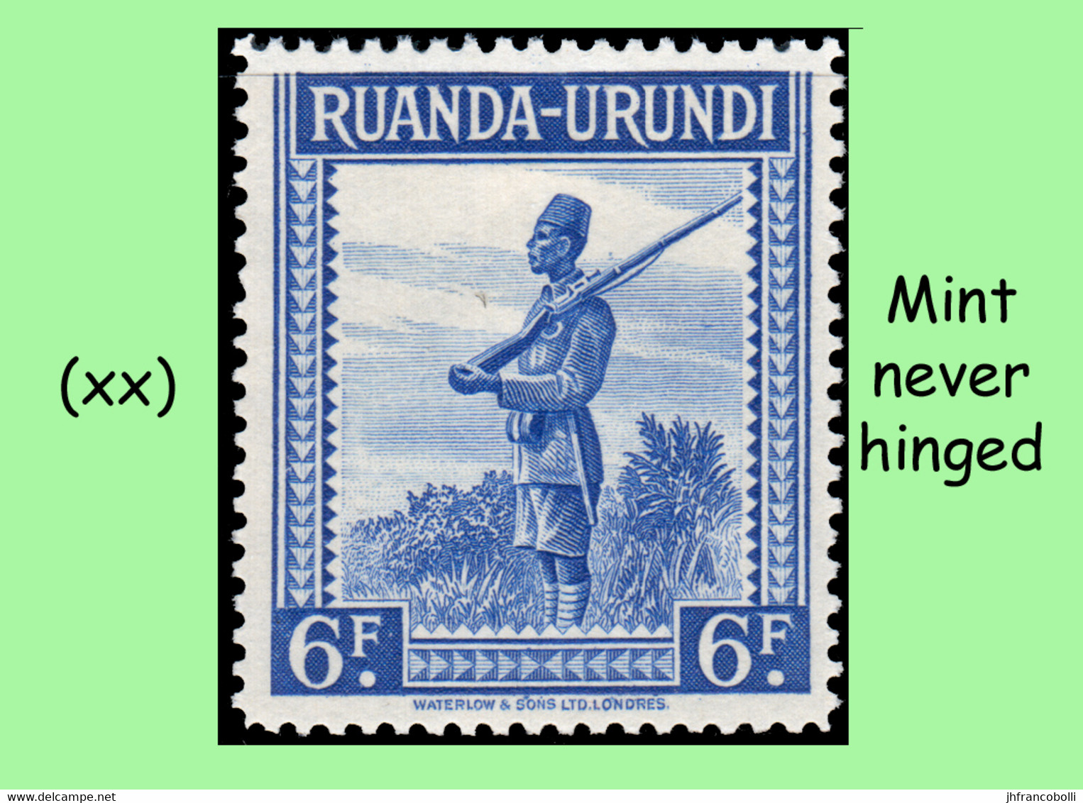 1942 ** RUANDA-URUNDI RU 134/136 MNH PALM TREES SET ( X 5 Stamps ) - Neufs