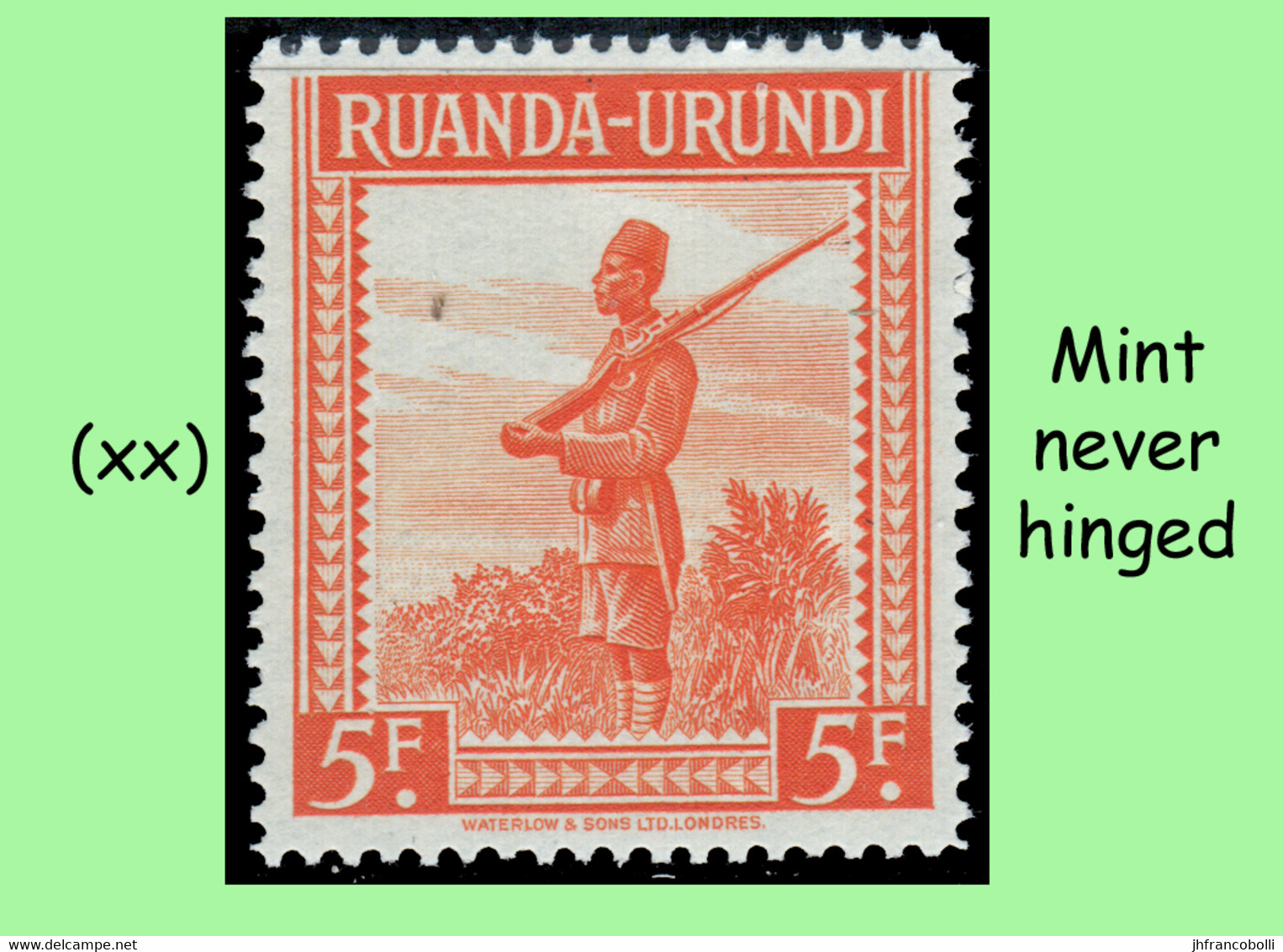 1942 ** RUANDA-URUNDI RU 134/136 MNH PALM TREES SET ( X 5 Stamps ) - Neufs