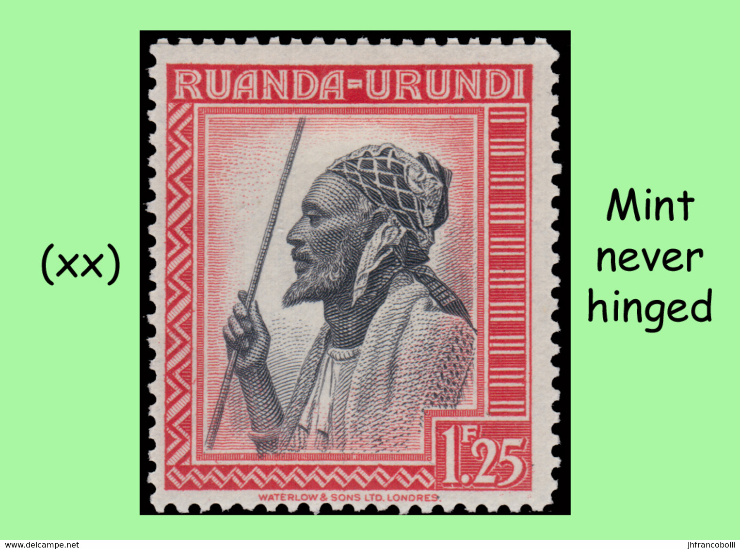 1942 ** RUANDA-URUNDI RU 134/136 MNH PALM SET CHIEFS ( X 3 Stamps ) - Neufs