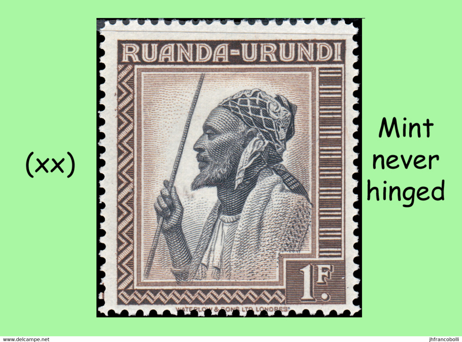 1942 ** RUANDA-URUNDI RU 134/136 MNH PALM SET CHIEFS ( X 3 Stamps ) - Ungebraucht