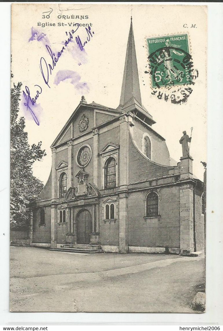 45 Loiret Orléans église St Vincent 1911 - Orleans