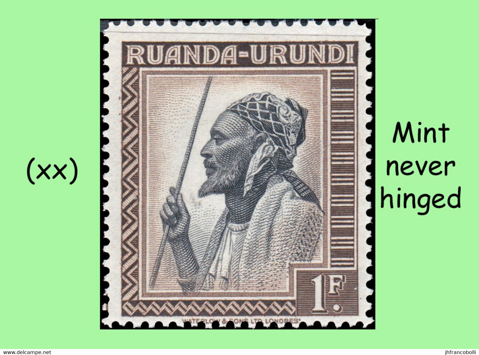 1942 ** RUANDA-URUNDI RU 126/146 MNH PALM SET SELECTION ( x 21 stamps )