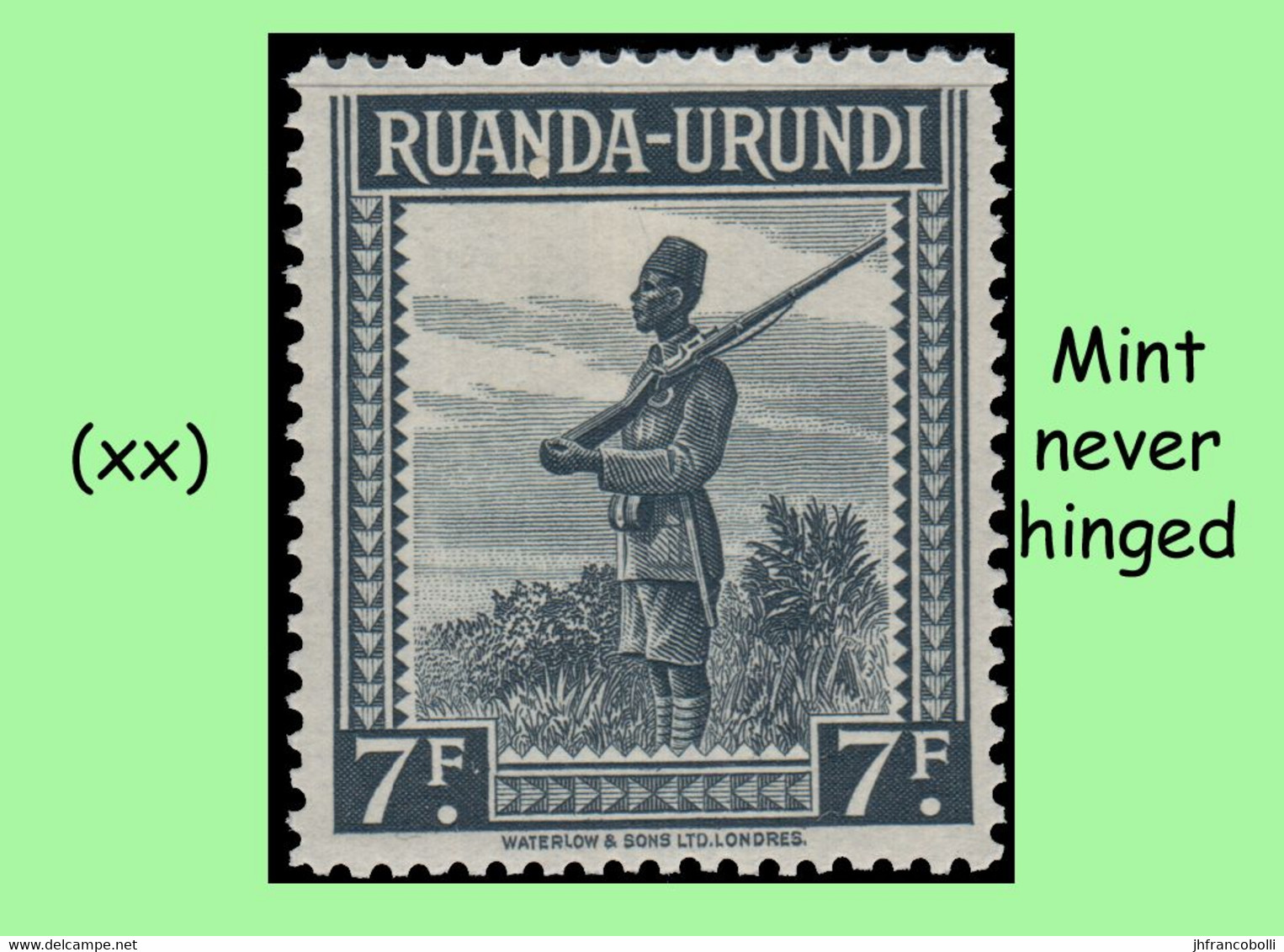 1942 ** RUANDA-URUNDI RU 126/146 MNH PALM SET SELECTION ( x 21 stamps )