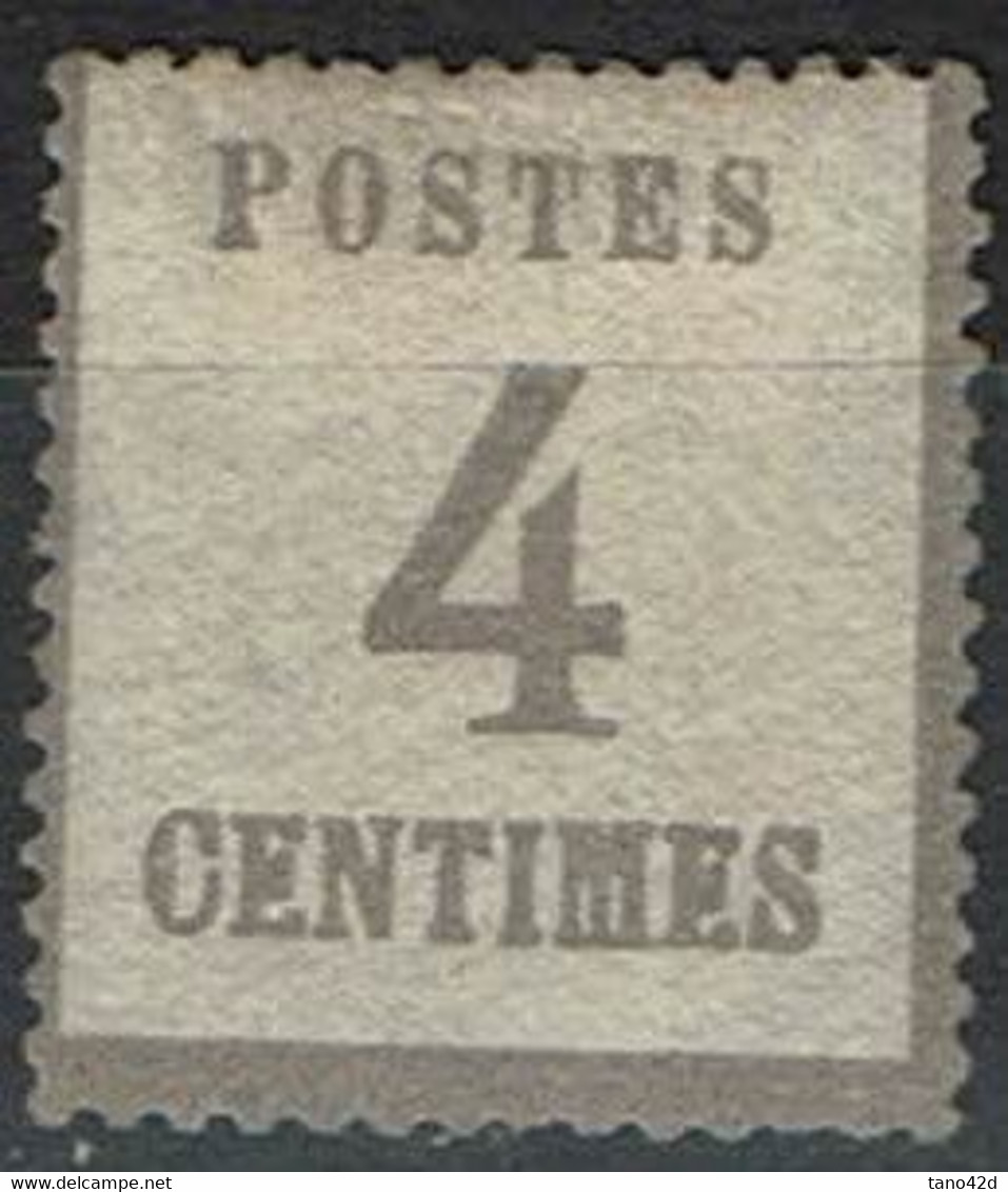 CADIV - FRANCE ALSACE LORRAINE 4c NEUF AVEC CHARNIERE - Unused Stamps