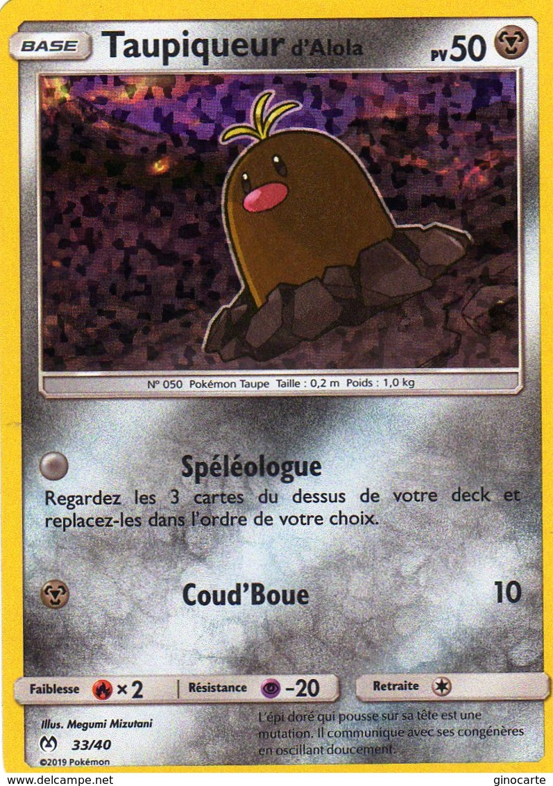 Carte Pokemon Mc Donald's 2019 Taupiqueur 50pv 33/40 Hologramme - McDonald's