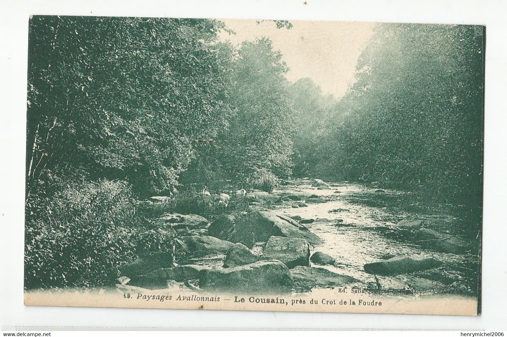 89 Yonne Avallon Paysages Avallonnais Le Cousain Près Du Crot De La Foudre Rivière - Avallon