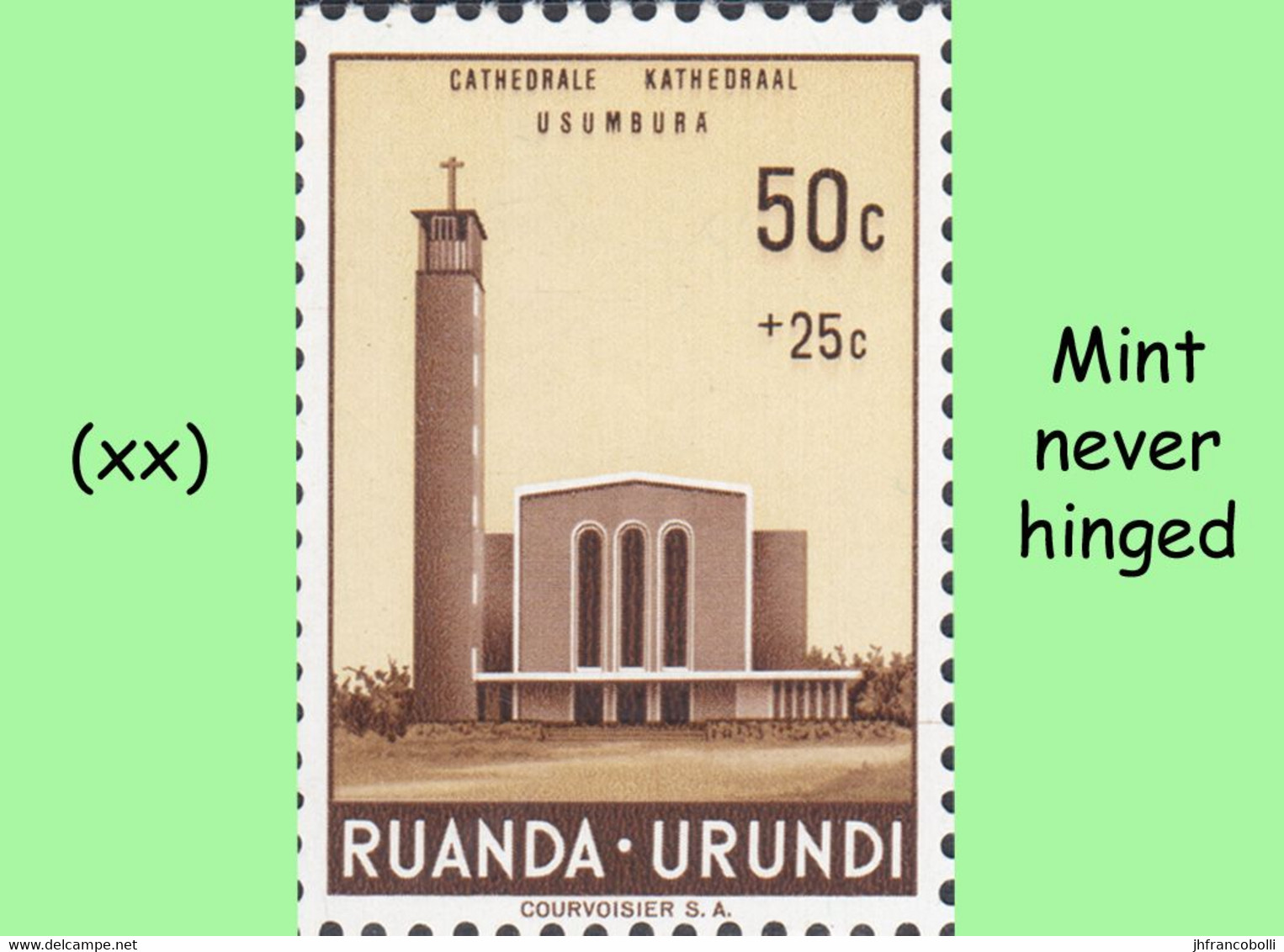 1961 ** RUANDA-URUNDI RU 225/230 MNH USUMBURA CATHEDRAL ( 6 Stamps ) - Unused Stamps