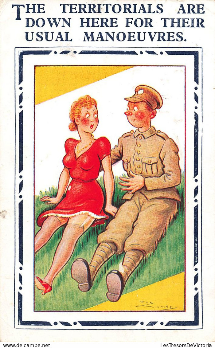 CPA Illustrateur Reg Maurice - Humour - Soldat - The Territorials Are Down Here For Their Usual Manoeuvres - Seduction - Maurice