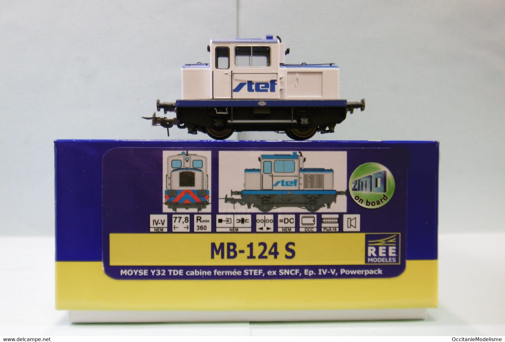 REE - Locotracteur MOYSE Y32 TDE STEF DCC SON Réf. MB-124 S Neuf NBO HO 1/87 - Locomotive