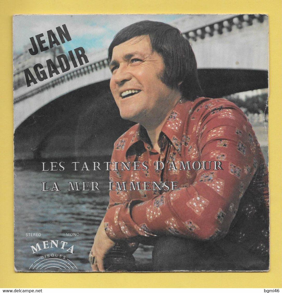 Disque Vinyle 45 Tours :  JEAN - AGADIR : LES TARTINES D'AMOUR..Scan A  : Voir 2 Scans - Limitierte Auflagen