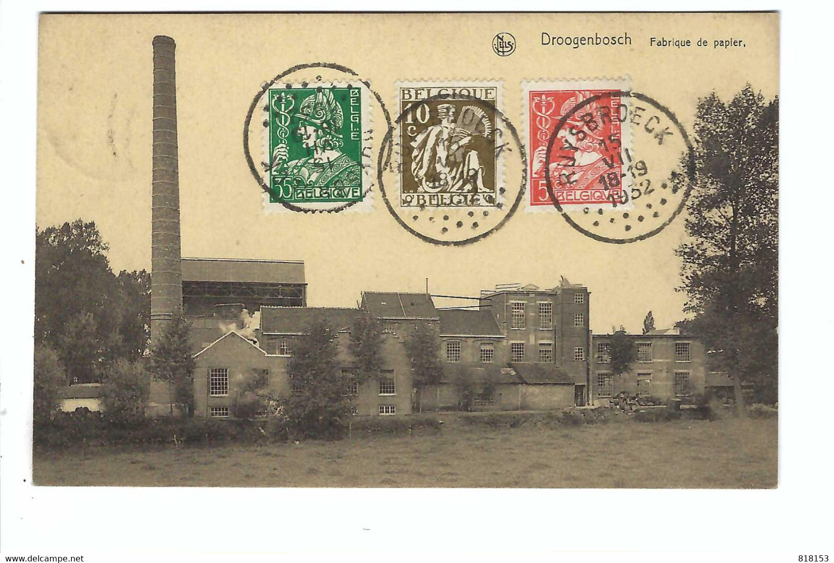 Drogenbos  Fabrique De Papier 1932 - Drogenbos