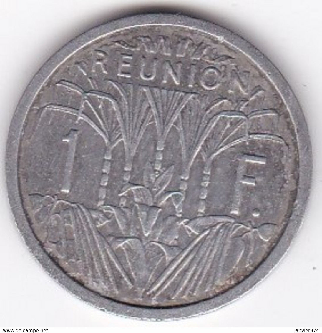 ILE DE LA REUNION. 1 FRANC 1948. AILE. ALUMINIUM - Reunión