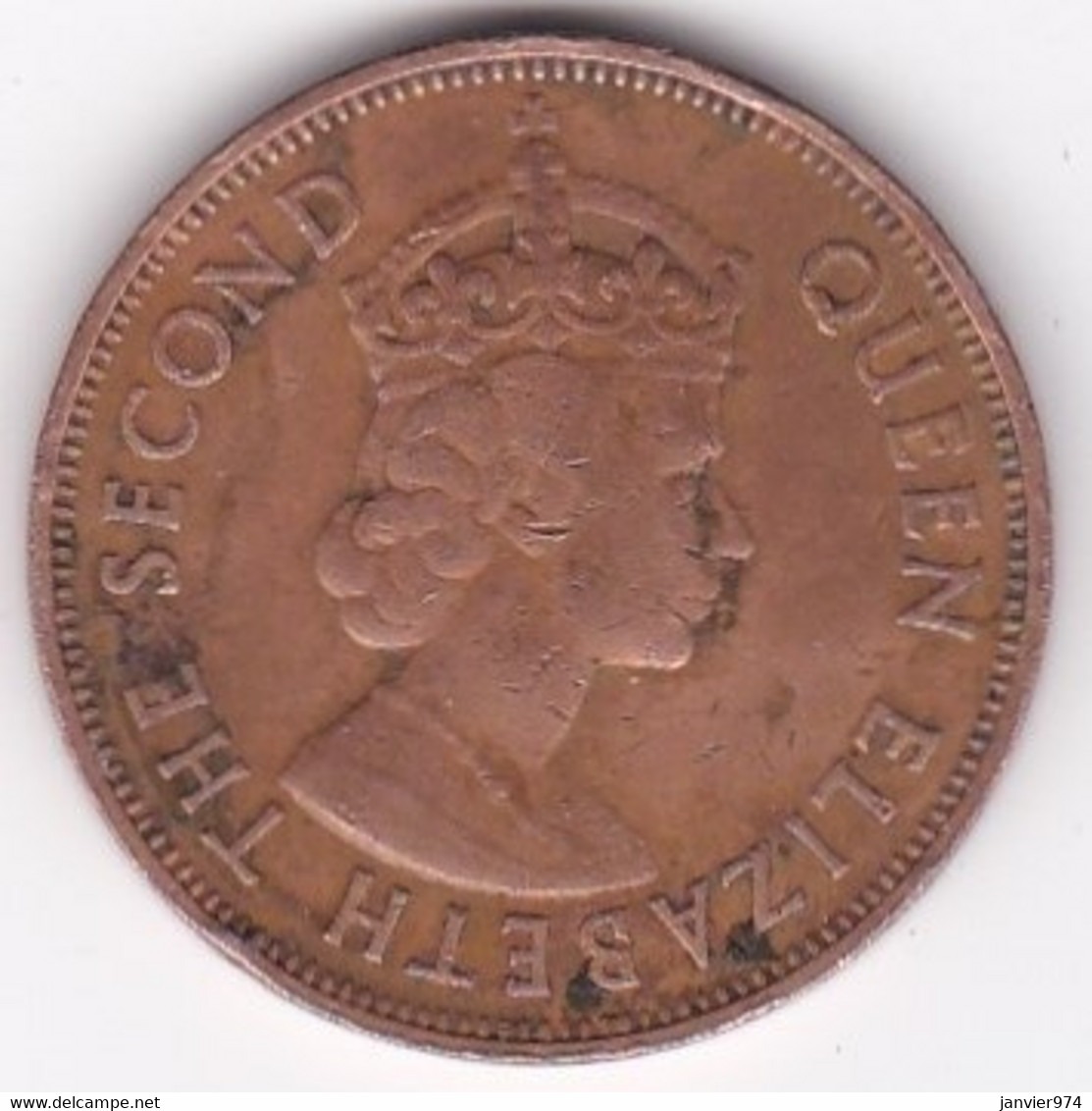 Ile Maurice , 5 Cents 1971 , Elizabeth II, KM# 34 - Maurice