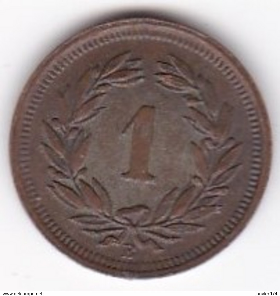 Suisse 1 Rappen 1941 En Bronze , KM# 3.2 - 1 Rappen