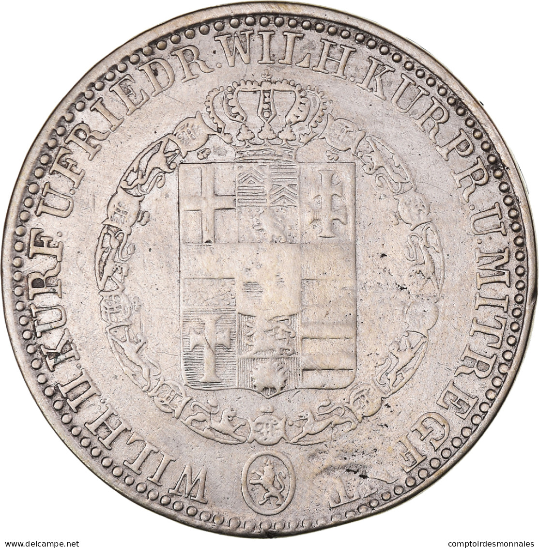 Monnaie, Etats Allemands, HESSE-CASSEL, Wilhelm II And Friedrich Wilhelm - Taler & Doppeltaler