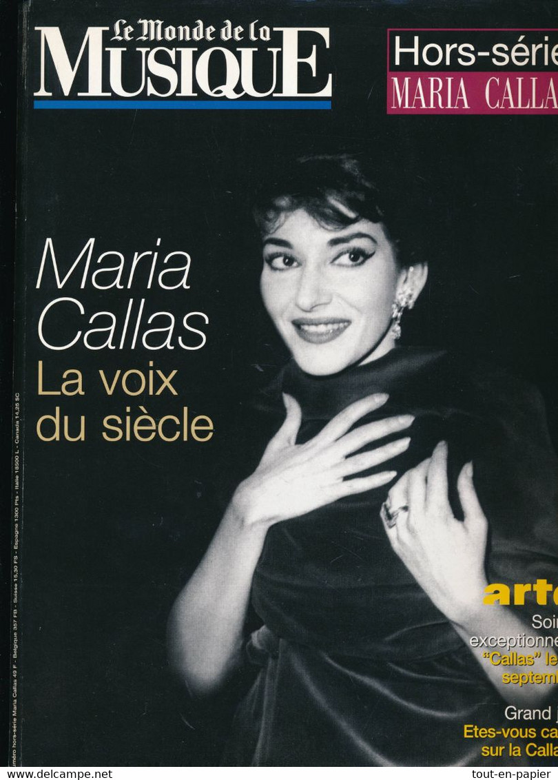 Le Monde De La Musique Hors Série Maria Callas - La Voix Du Siècle - Musique