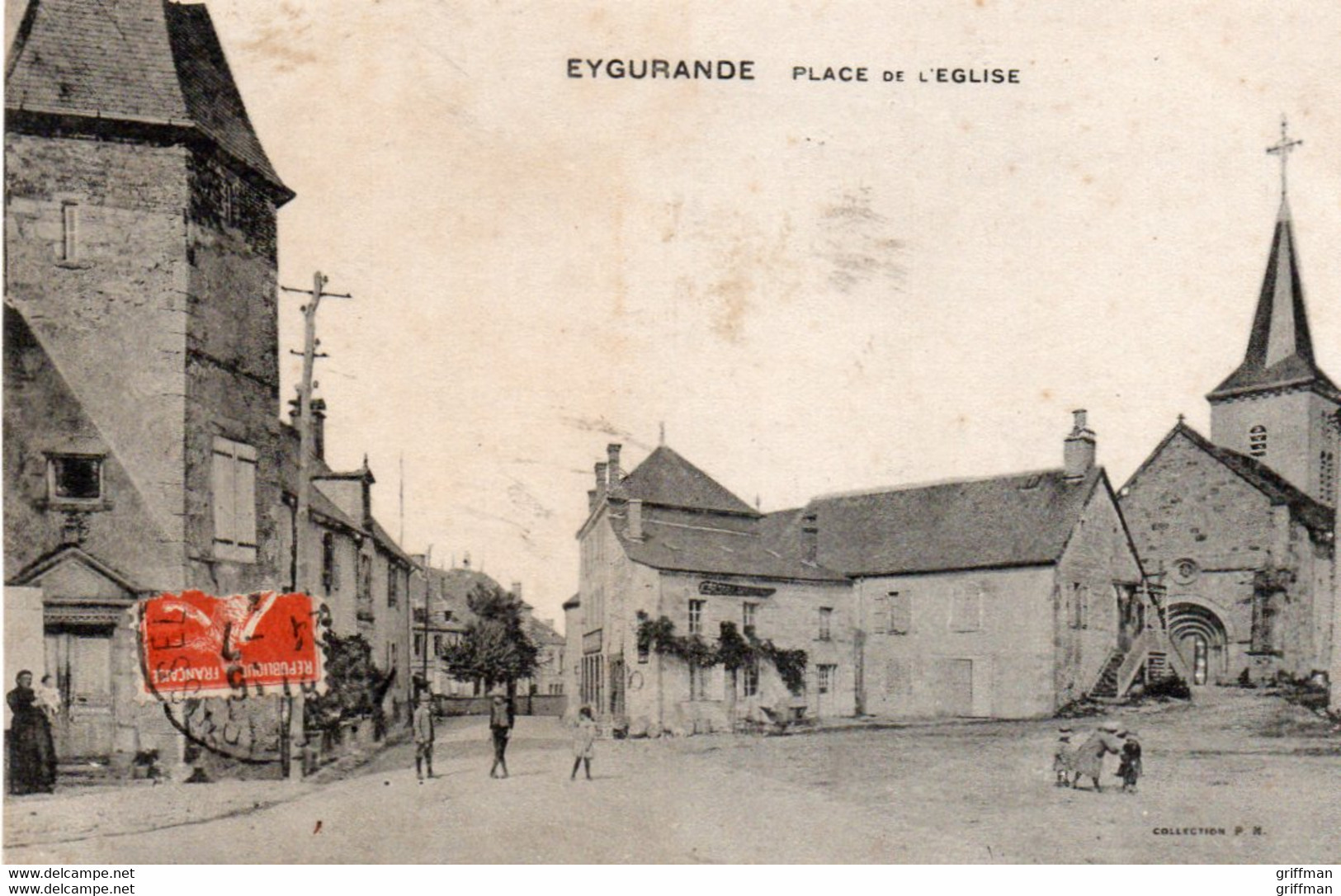 EYGURANDE PLACE DE L'EGLISE TBE - Eygurande