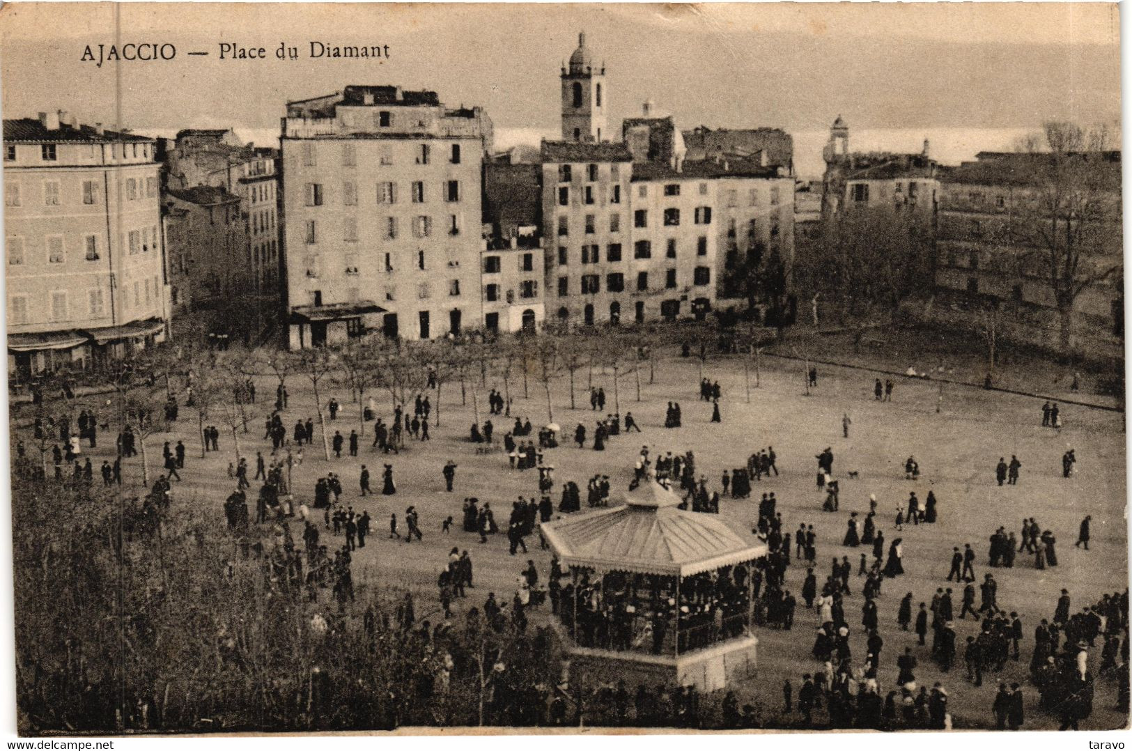 CORSE - AJACCIO - Place Du Diamant - Librairie Vve Muracioli - 1917 - Signée Romanetti - Ajaccio