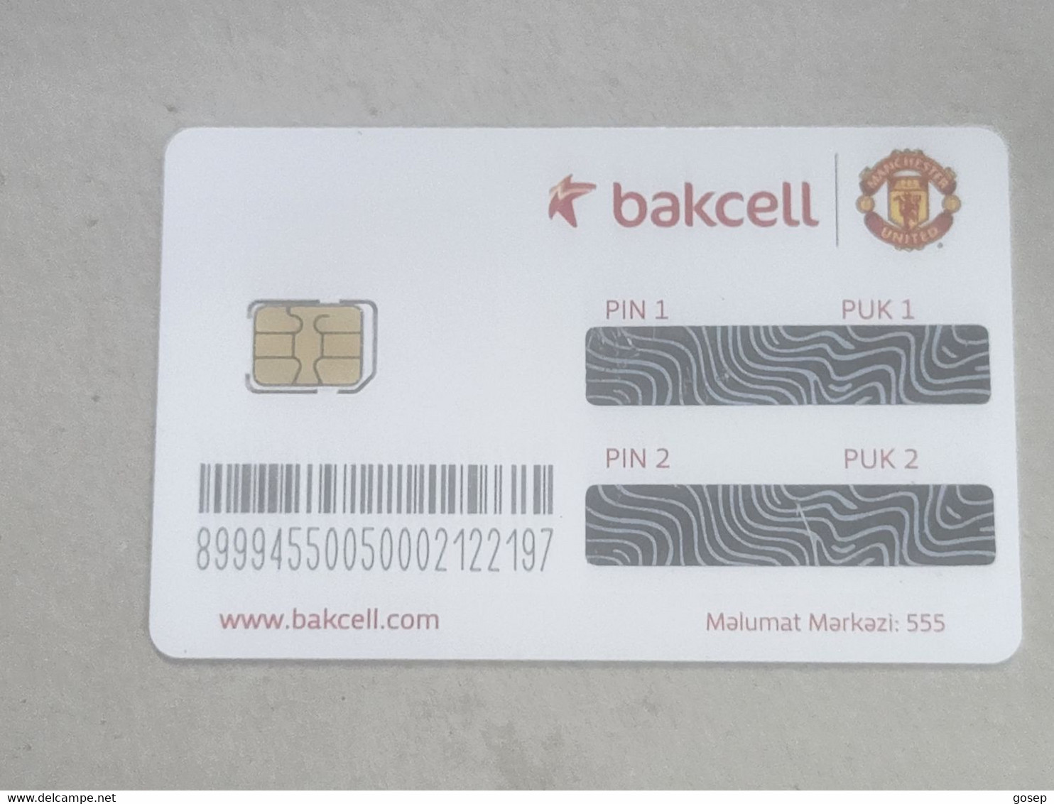 Azerbaijan-SIM CARD-BAKCELL-(16)-(89994550050002122197)-(a)-(look Out Side Foto)+1card Prepiad Free - Aserbaidschan