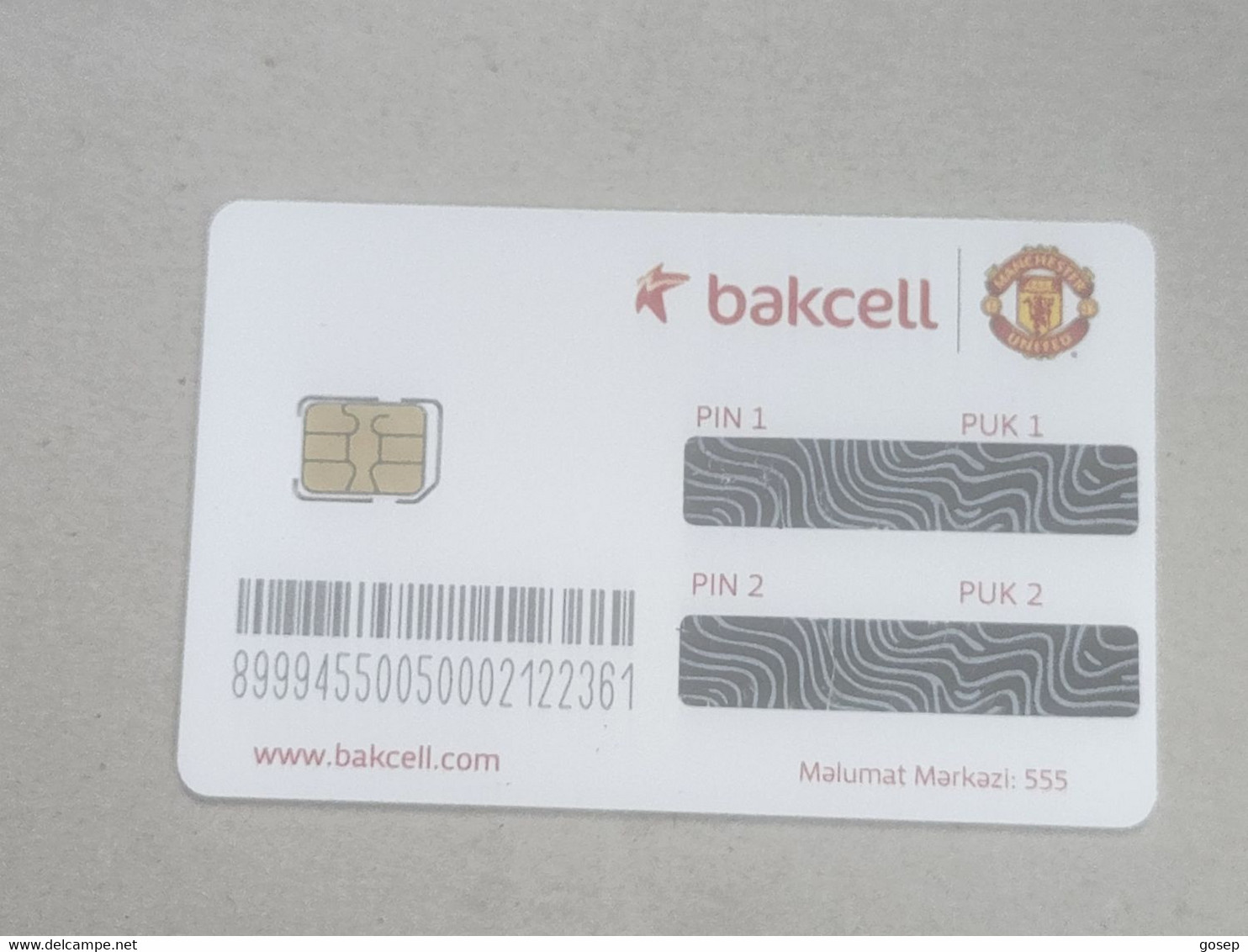 Azerbaijan-SIM CARD-BAKCELL-(20)-(89994550050002122361)-(e)-(look Out Side Foto)+1card Prepiad Free - Azerbeidzjan