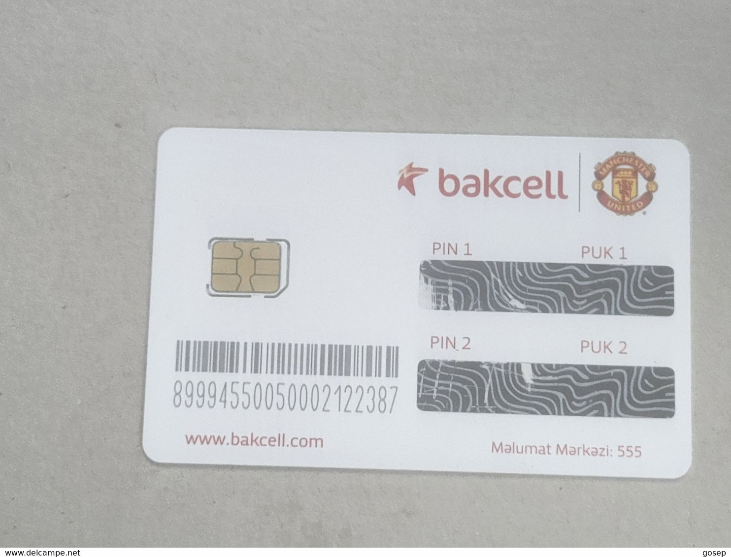 Azerbaijan-SIM CARD-BAKCELL-(21)-(89994550050002122387)-(f)-(look Out Side Foto)+1card Prepiad Free - Aserbaidschan