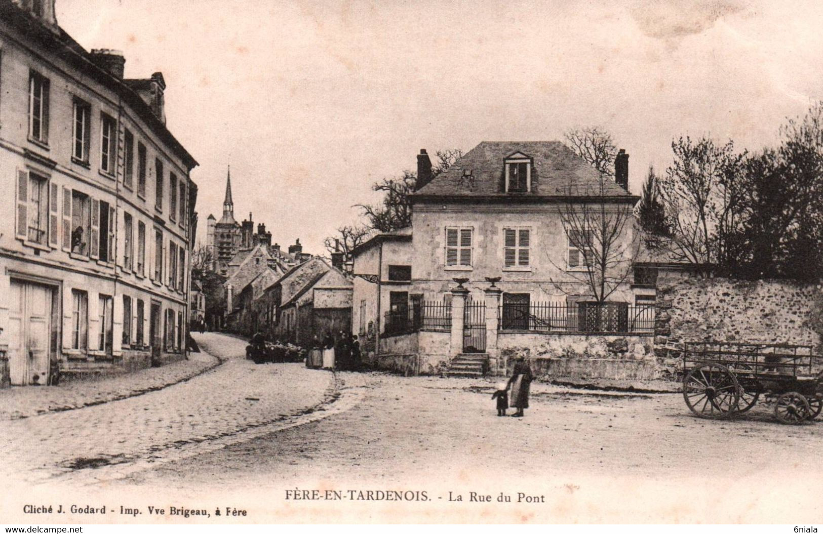 14255    FERE En TARDENOIS La Rue Du Pont  ( Animation)  (Recto-verso) 02 - Fere En Tardenois